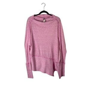 We The Free Free People Pink Boho Casual Loose Fit Blouse Sweatshirt Small
